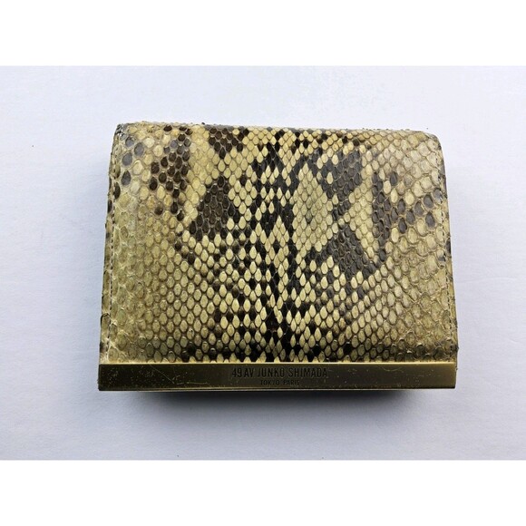 49AV Junko Shimada Snake Skin Bifold Wallet - Picture 3 of 12